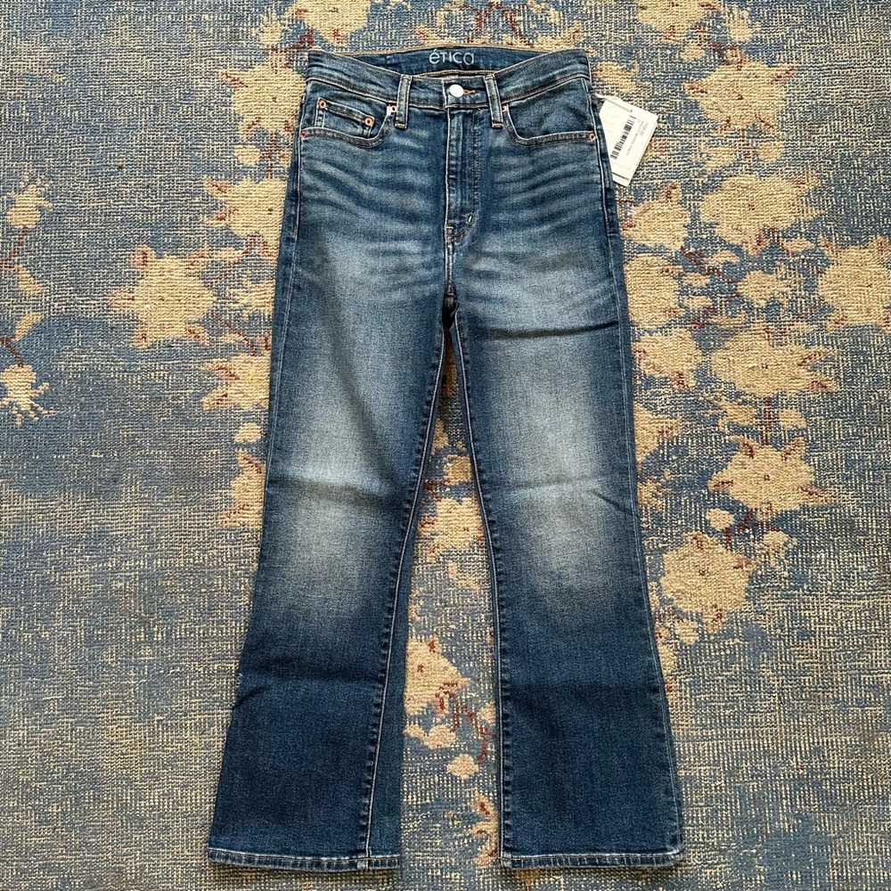 NWT Faherty Etica Brigitte Kick Flare Jeans 25